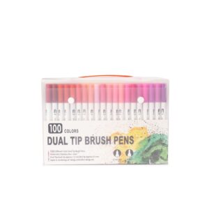 Kit Canetinhas Ponta Dupla 100 Cores - 08332-100