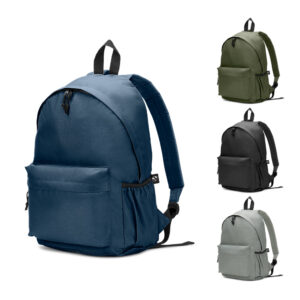 ROSARIO. Mochila em poliéster reciclado 600D com bolso frontal espaçoso 18 L - 92375