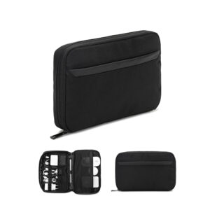 YANGON. Bolsa organizadora espaçosa para acessórios tecnológicos em poliéster reciclado 600D twill - 92570