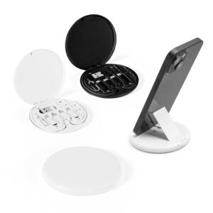 SYSTROM. Conjunto cabo e adaptadores de carregamento super-rápido em ABS 100% reciclado que permite a transferência de dados - 97187